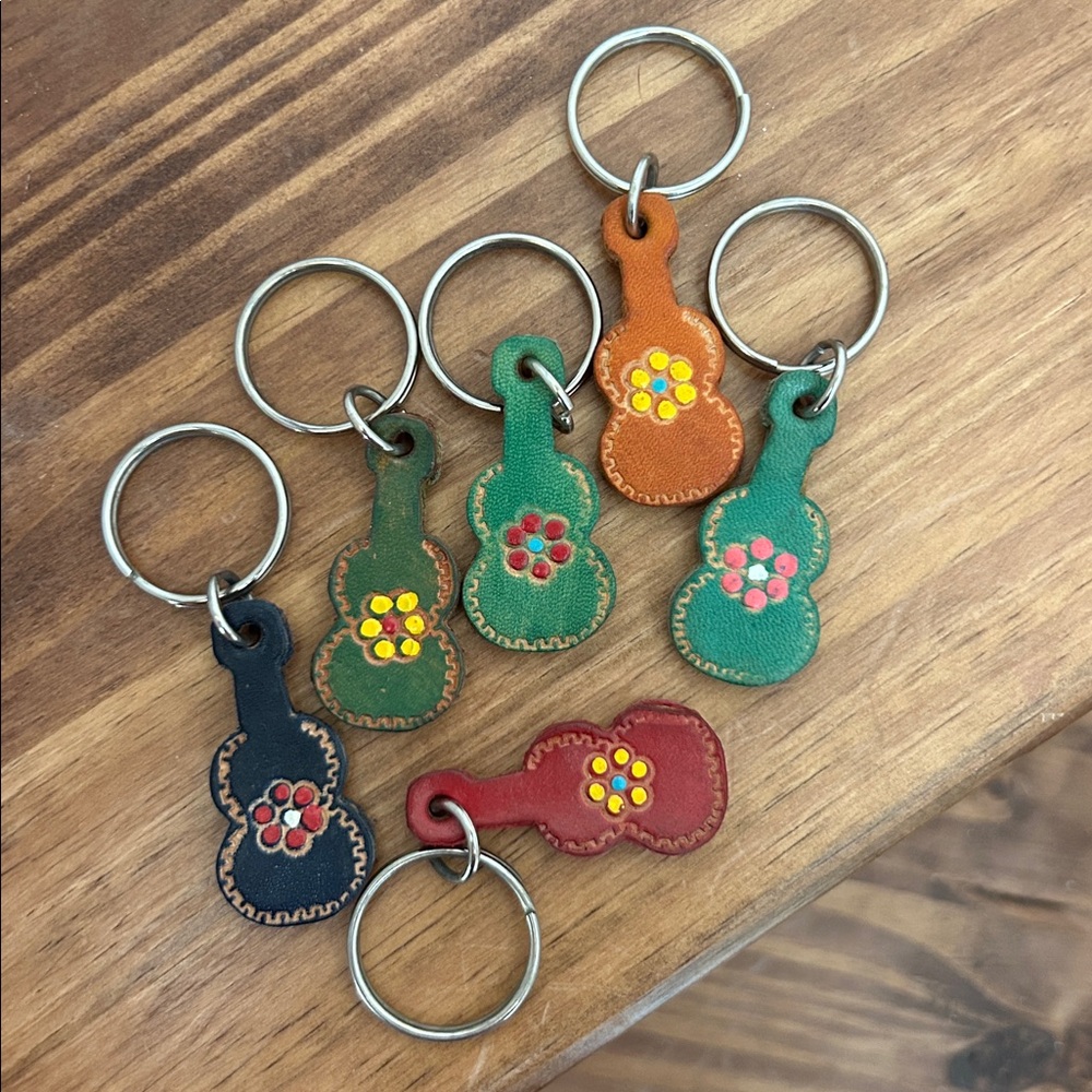 Pick 1- Leather Mexico Keychains- PICK 1 - Picture 6 of 11